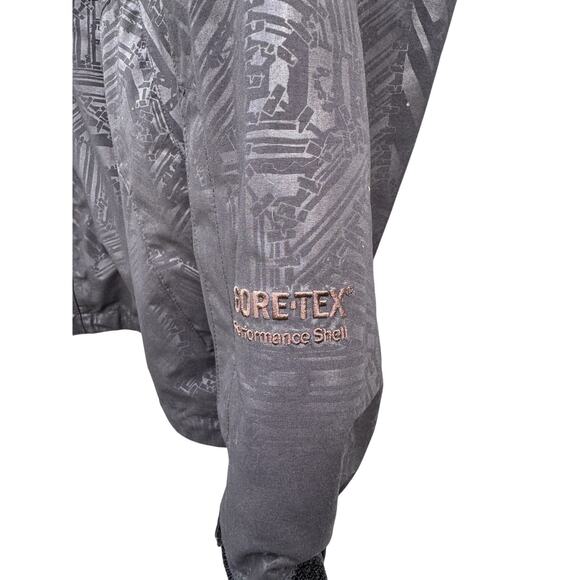 The North Face Cryptic Jacket Gore Tex RECCO Skeleton Crow Print RARE Mens L VTG - Picture 6 of 11
